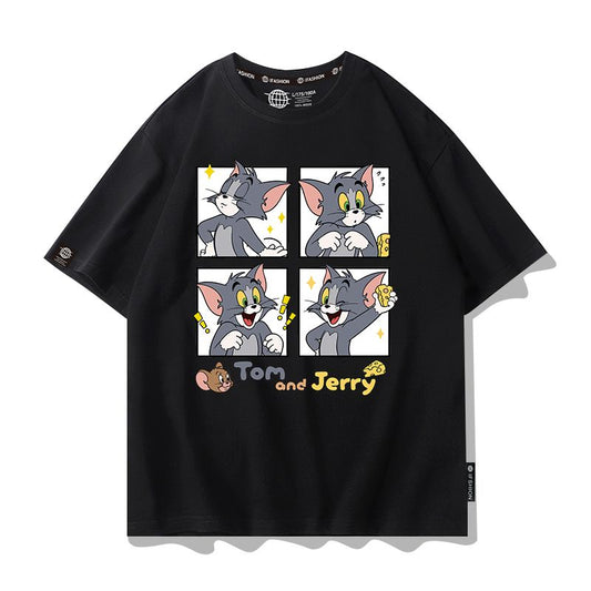 男女兼用 プリント カジュアル Tシャツ F-13432
