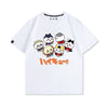 人気上昇中 キュート カジュアル プリント 4色選択 半袖Tシャツ＜F-9189＞