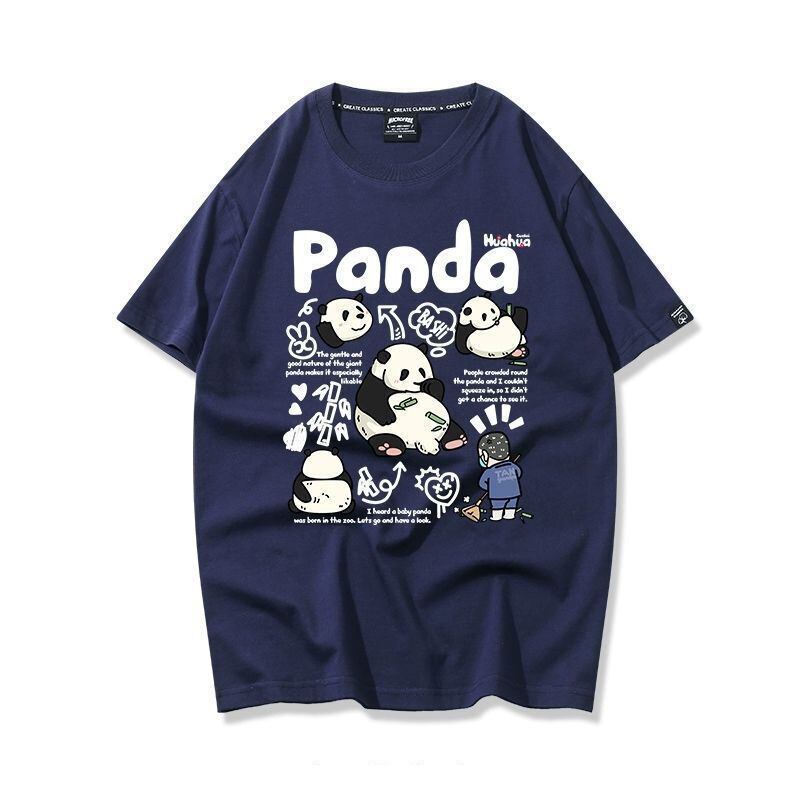 売り切れ必至 カジュアル ファッション感満々 アバンギャルド プリント カップル 全7色 半袖 Tシャツ F-9320