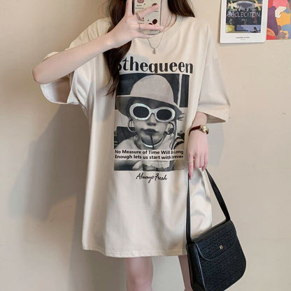 話題沸騰中 レース アバンギャルド 切り替え ホットダイヤモンド 3色選択 半袖Tシャツ＜F-8547＞