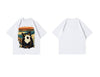 絶対欲しい デザイン性抜群 売り切れ必至 ファッション プリント 4色選択 半袖Tシャツ＜F-9293＞