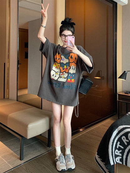 話題沸騰中 高級感溢れる オシャレ度満点 Tシャツ カットソー＜F-8369＞