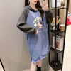 大人気厚手フード付きロングパーカー全3色＜F-4474＞