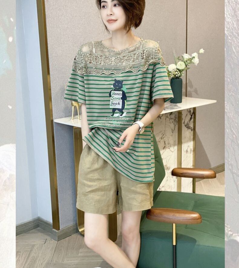 キュート 絶対流行 売れ筋 早い者勝ち カジュアル 2色選択 Tシャツ<F-11222>