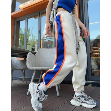 絶対流行切り替えカラフルパンツ   全四色<F-5348>