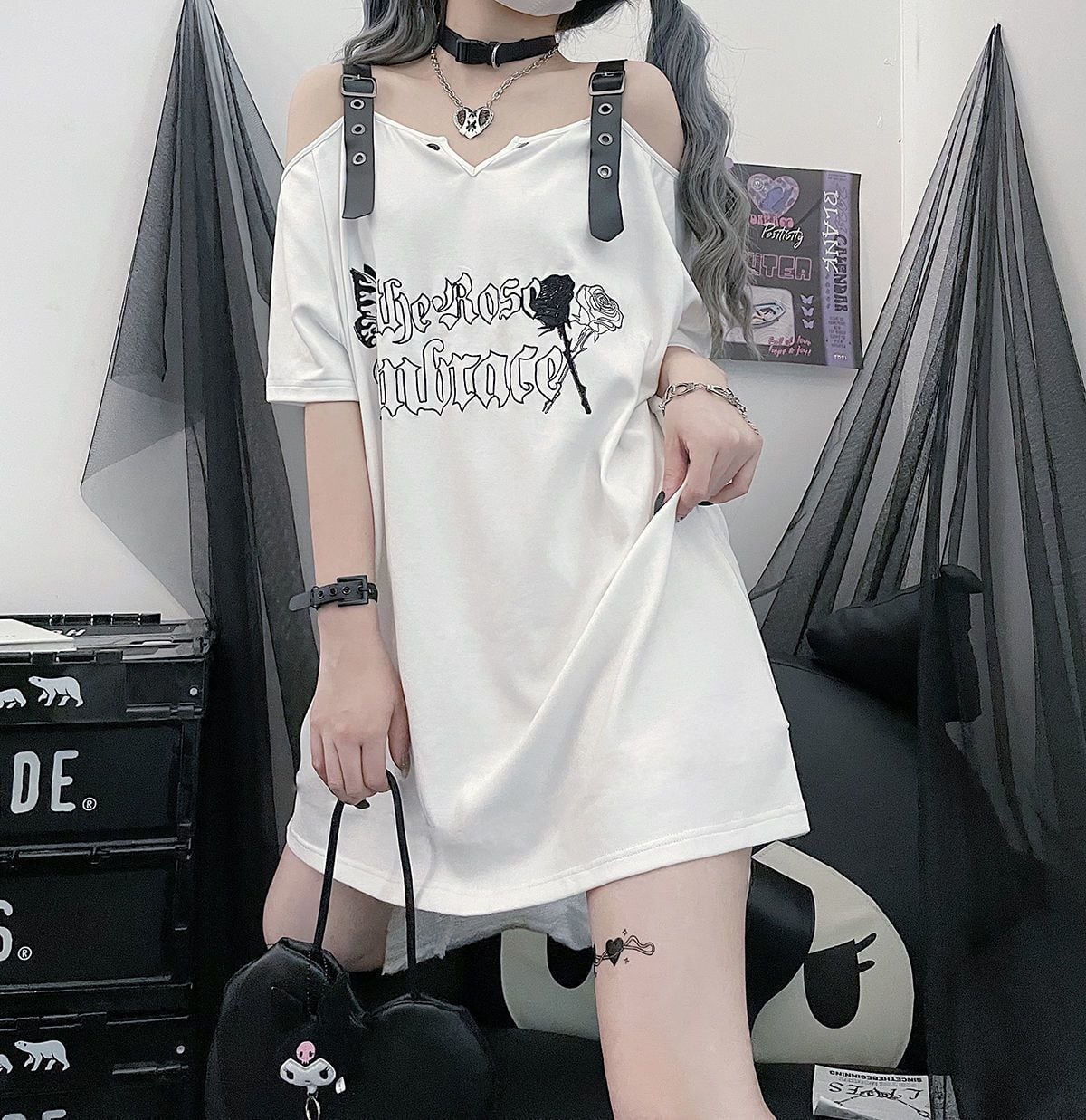 大流行 デザイン性抜群 ファッション 半袖 Tシャツ F-13314