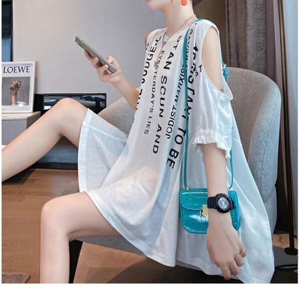 柔らかくて優しい印象 ファッション 美人度アップ プリント 全3色 半袖 Tシャツ F-9088