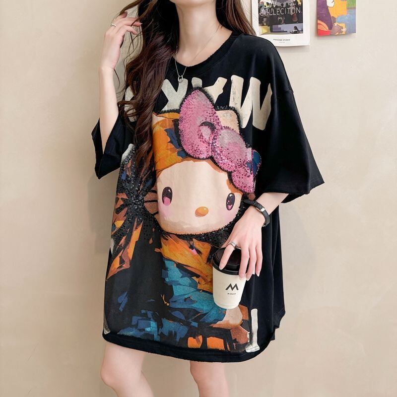 大人可愛い 好感度UP 海外トレンド カジュアル 全3色 半袖 Tシャツ ＜F-11121＞