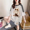 大人カジュアル プリント Tシャツ＋パンツ セットアップ F-13235