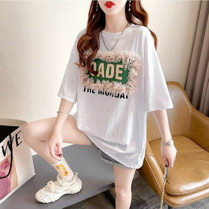【半額！期間限定！！】オシャレ度満点 3色選択可 高級感溢れる Tシャツ カットソー＜F-3255＞