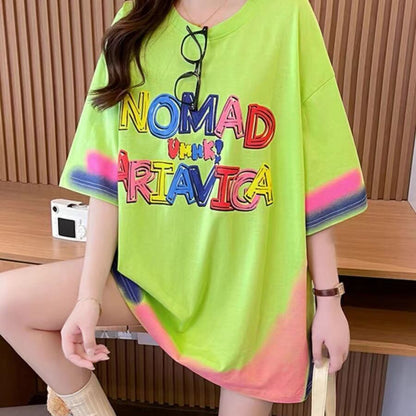 【半額！期間限定！！】着回し力抜群 個性派 ファッション プリント 3色選択 半袖Tシャツ＜F-8589＞