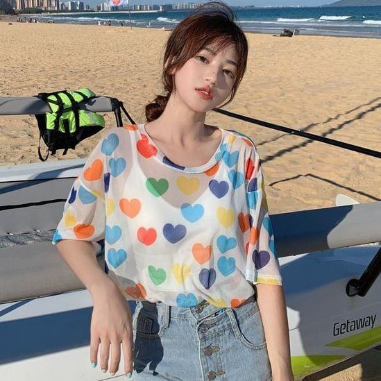 話題沸騰中   キュート 半袖Tシャツ＜F-8155＞