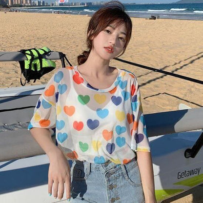 話題沸騰中   キュート 半袖Tシャツ＜F-8155＞