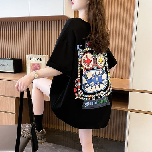 パーソナライズされたプリント半袖Tシャツ<F-5036>