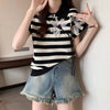 新作 上質 話題沸騰中 好感度UP ニット 全2色 半袖Tシャツ＜F-8734＞