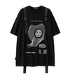 話題沸騰中 特別デザイン スタイルアップ効果抜群 ゆったり 男女兼用 半袖Tシャツ＜F-9060＞