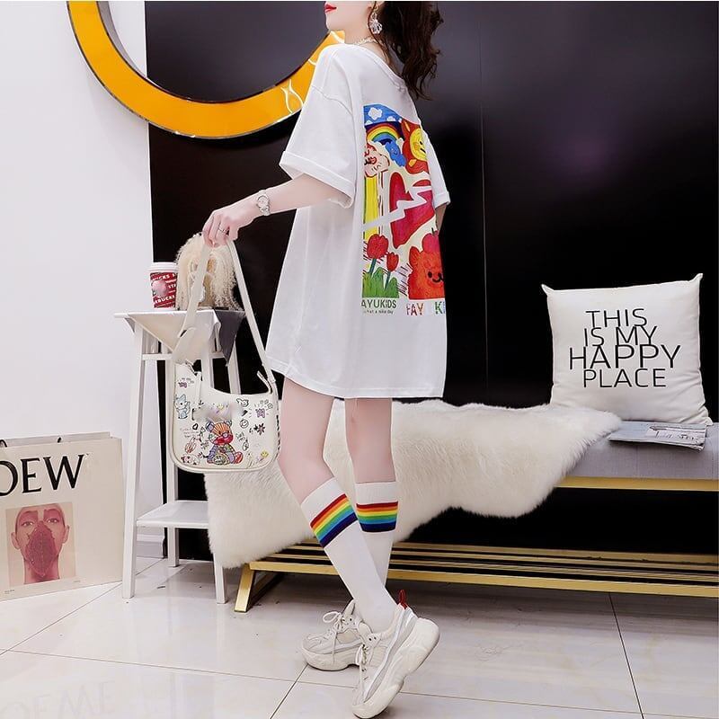 スタイリッシュ   一目惚れ Tシャツ カットソー＜F-3531＞
