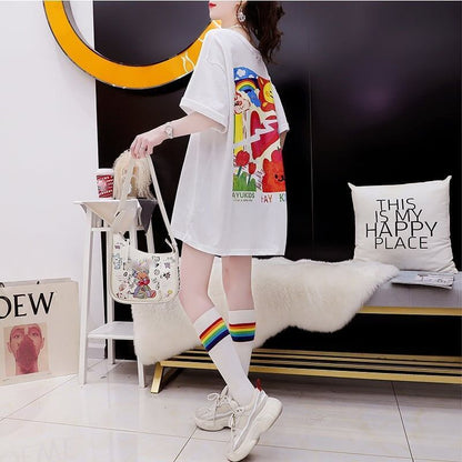 スタイリッシュ   一目惚れ Tシャツ カットソー＜F-3531＞