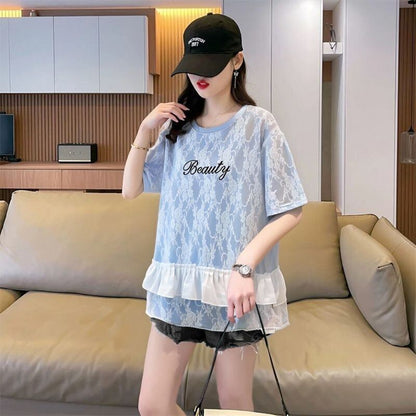 おすすめ 好感度UP 美人度アップ カジュアル 全4色 半袖 Tシャツ ＜F-11213＞