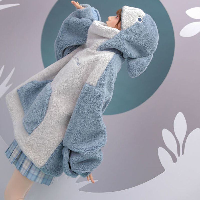 大好評 保温 ゆったり 防風 防寒 フード付き プラスベルベット ボアパーカー2色F-10130