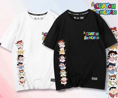 超人気商品 プリントロゴ ユニセックス ゆったり半袖 全6色Tシャツ<F-4897>