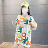 売り切れ必至 カラーマッチング 個性派 プリント全2色 半袖Tシャツ カットソー ＜F-8556＞