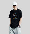スタイルアップ カジュアル おしゃれ度高め プリント全5色 半袖Tシャツ<F-9437>