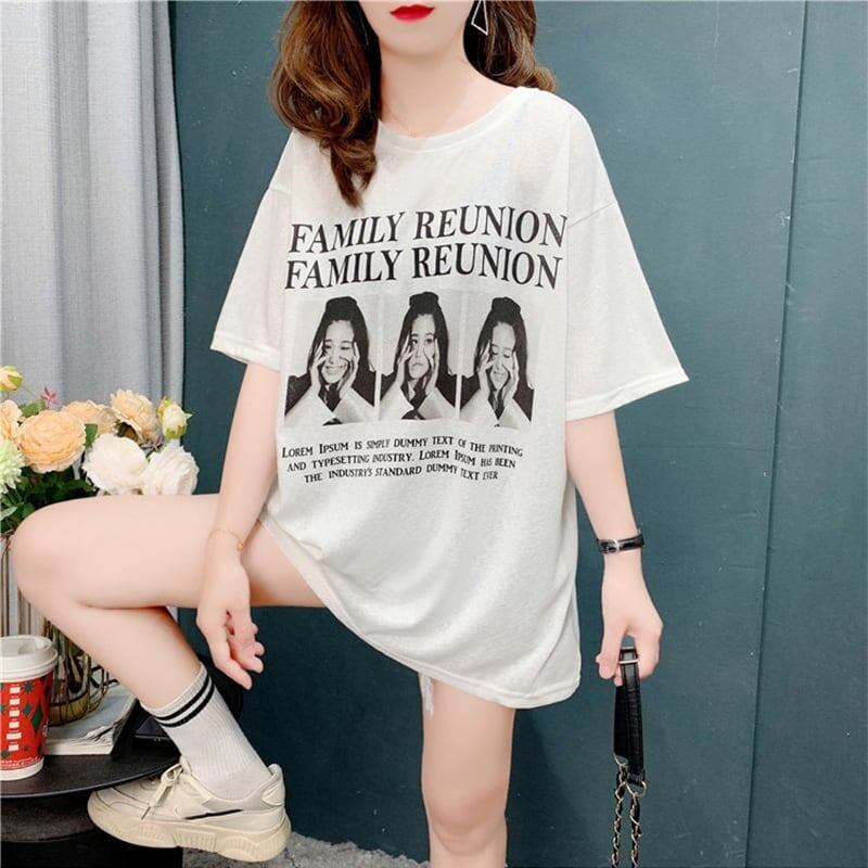 デザイン感   チャーミング Tシャツ カットソー＜F-3517＞