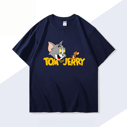男女兼用 シンプル 着心地良い ゆったり Tシャツ F-13189
