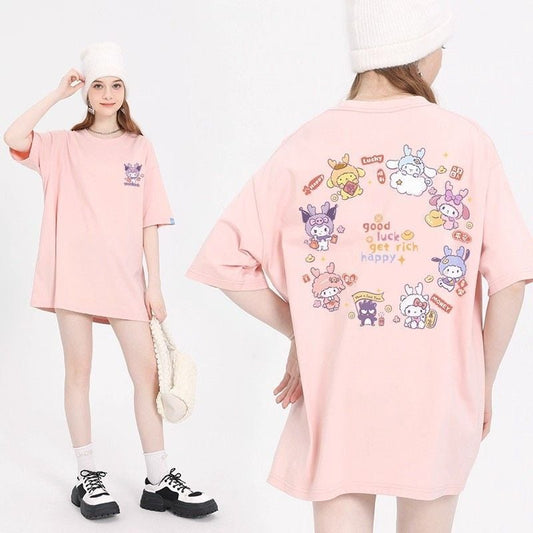 大人可愛い ゆったり カジュアル 大人気 半袖 Tシャツ F-13313