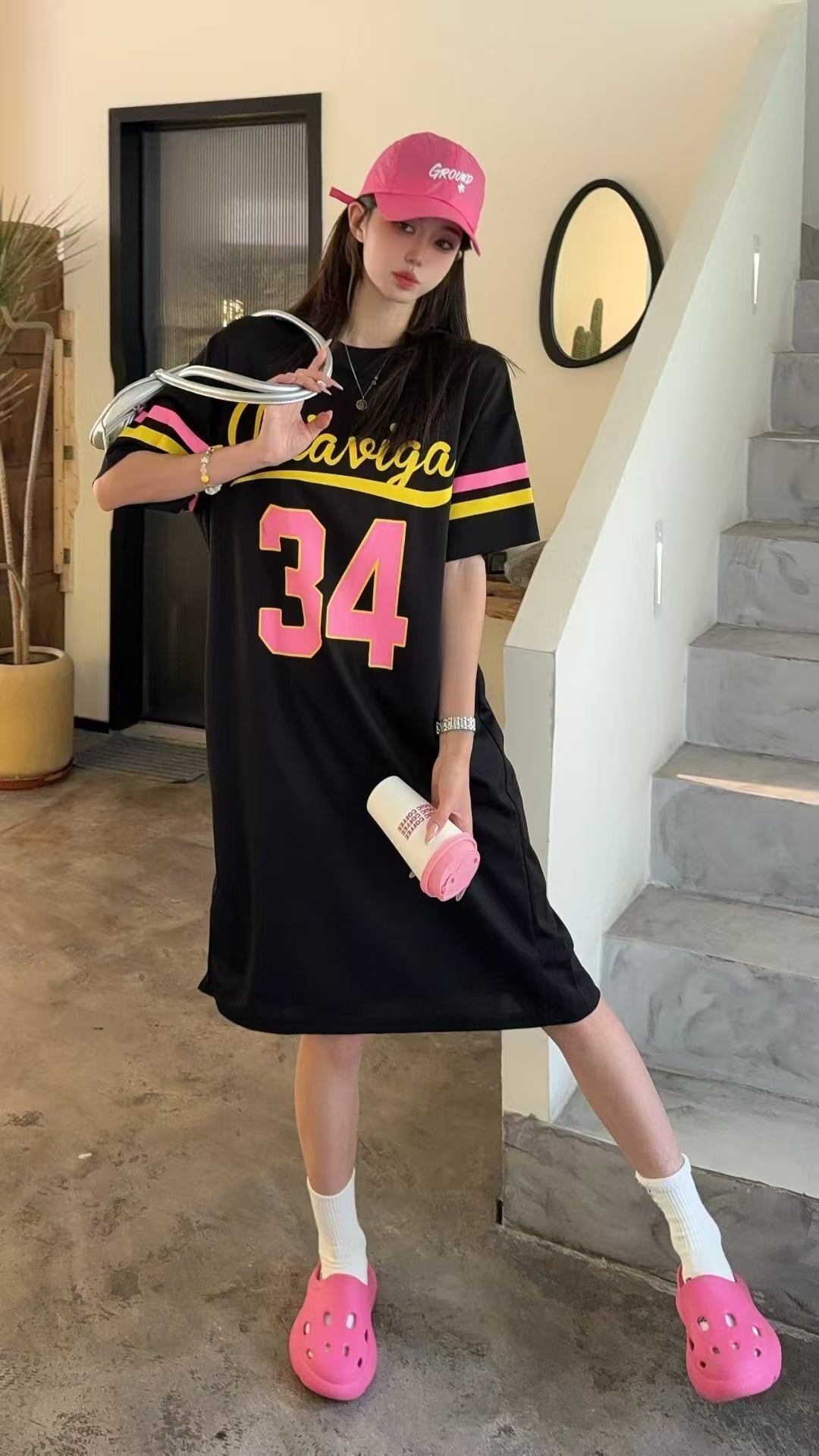 美人度アップ 好感度UP 海外トレンド カジュアル 全3色 半袖 Tシャツ ＜F-11555＞