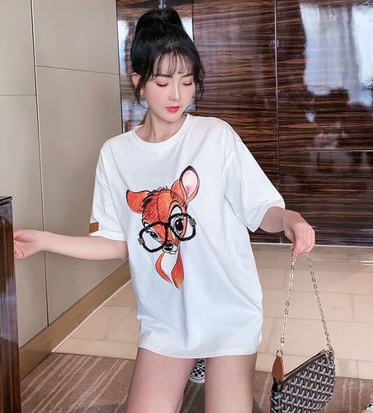 売り切れ必至 アクティブも綺麗も叶う 上品 プリント 全3色 半袖 Tシャツ F-8990