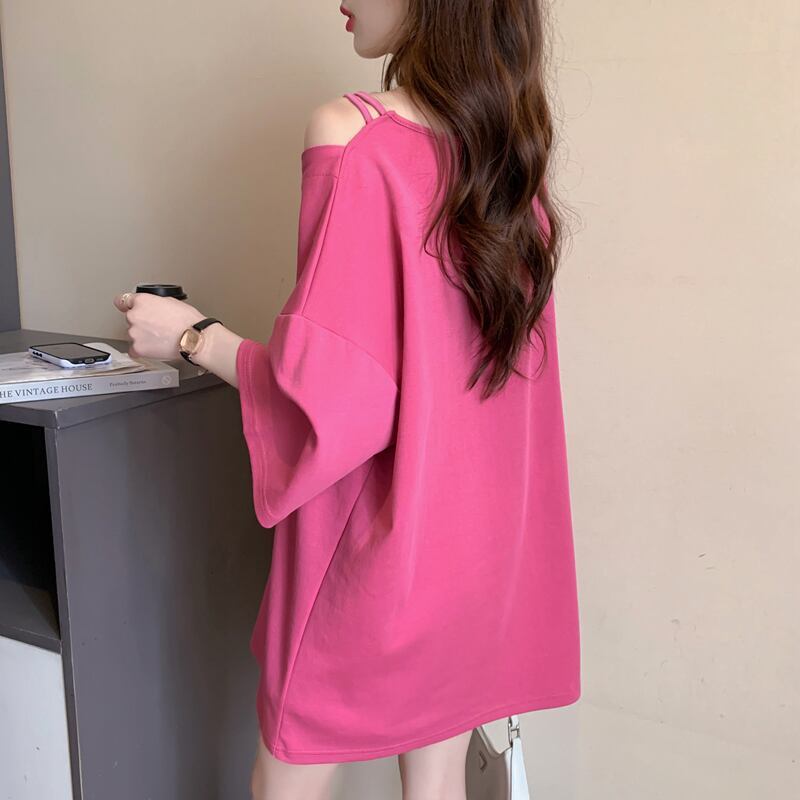 美人度アップ カジュアル キュート 全3色 半袖Tシャツ カットソー ＜F-8613＞