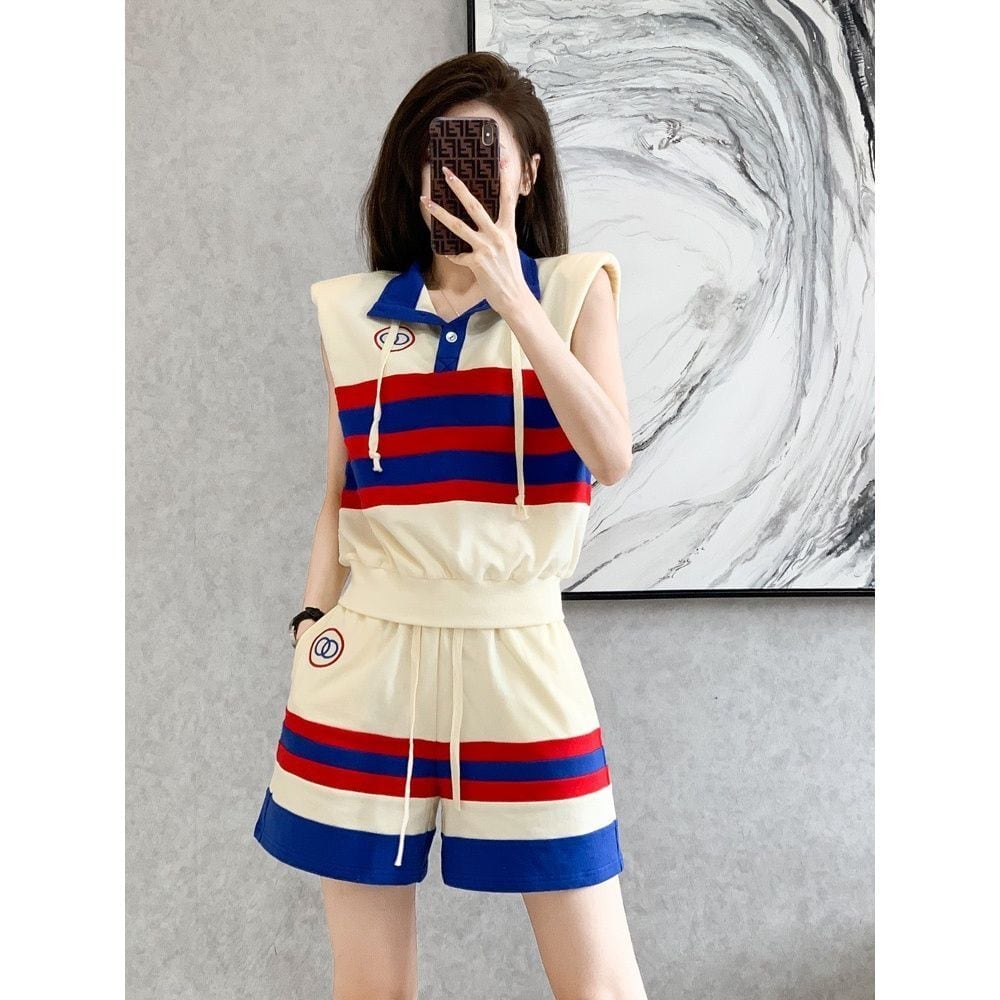 大活躍 シンプル ファッション 上品 ブラウスⅹパンツセット<F-6624>