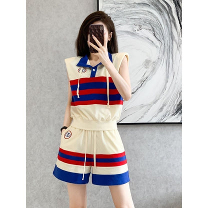 大活躍 シンプル ファッション 上品 ブラウスⅹパンツセット<F-6624>