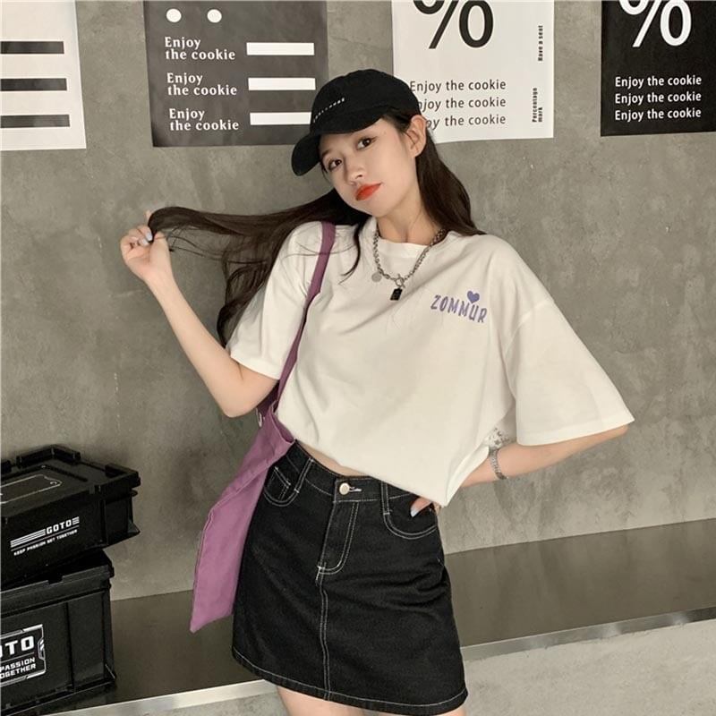 オシャレ度満点   一目惚れ Tシャツ カットソー＜F-3560＞