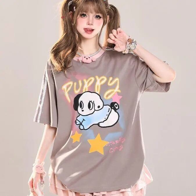 定番シンプル 絶対流行 売れ筋 早い者勝ち カジュアル 2色選択 Tシャツ<F-11462>