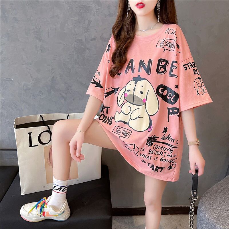 早い者勝ち   ファッション プリント半袖Tシャツ 全3色<F-4894>