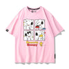 男女兼用 プリント カジュアル Tシャツ F-13452