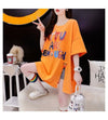 ストリートトレンド韓国風コットン半袖Tシャツ<F-2962>