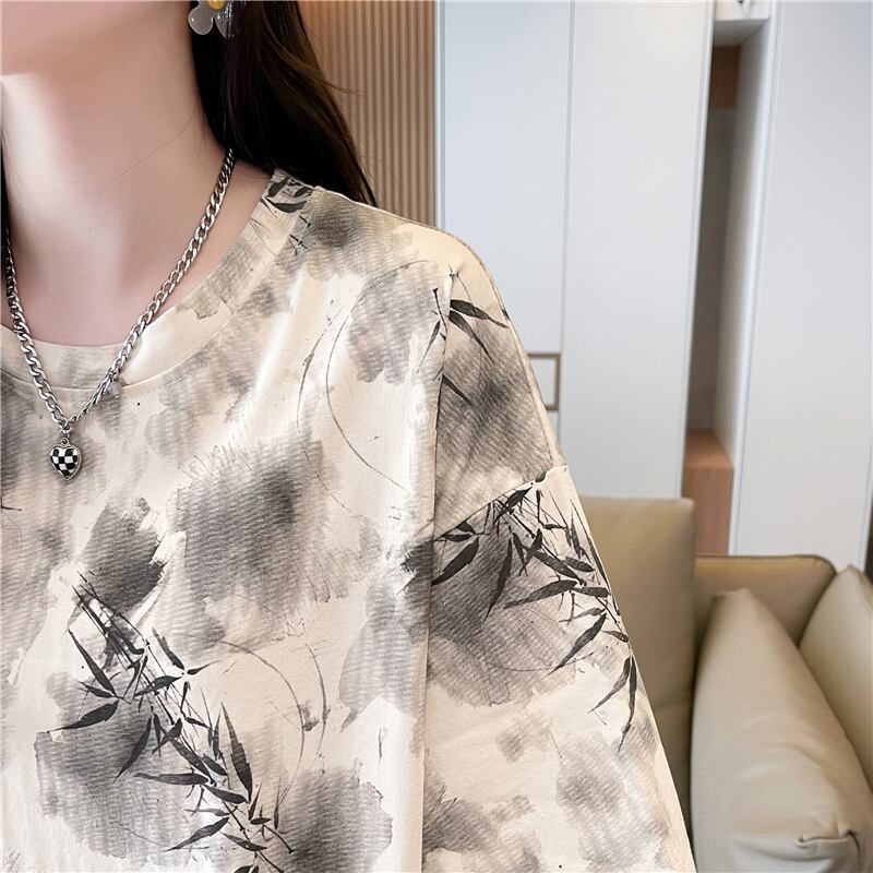 新商品 高級感溢れる オシャレ度満点 2色選択可 Tシャツ カットソー＜F-8277＞