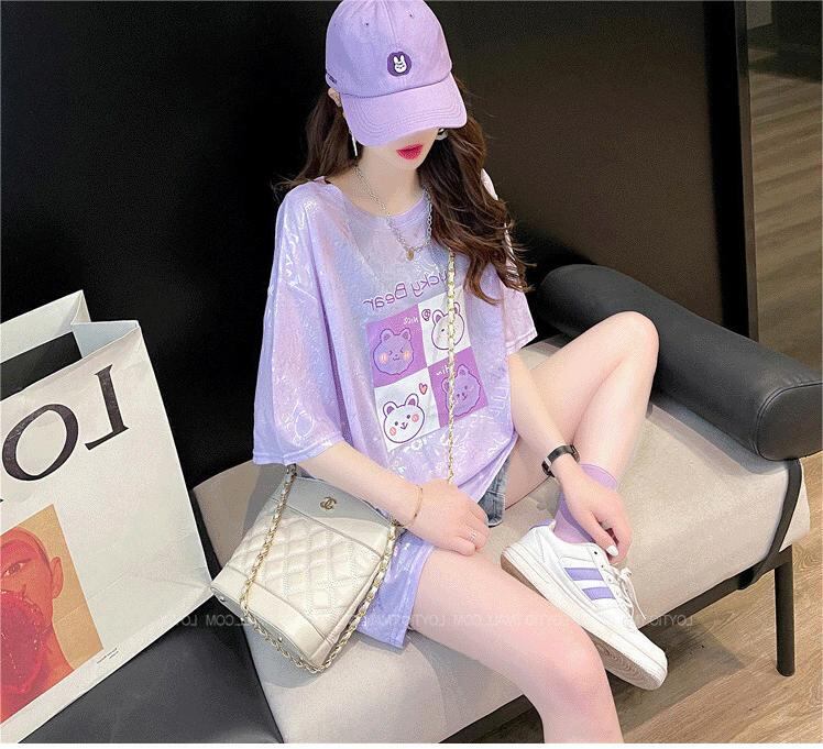 【半額！期間限定！！】アイスシルク半袖Tシャツ<F-5004>