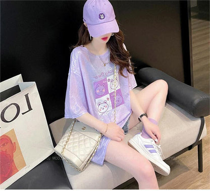 【半額！期間限定！！】アイスシルク半袖Tシャツ<F-5004>