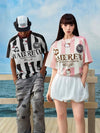 主役級 絶対流行 売れ筋 早い者勝ち カジュアル 2色選択 男女兼用 Tシャツ<F-11420>