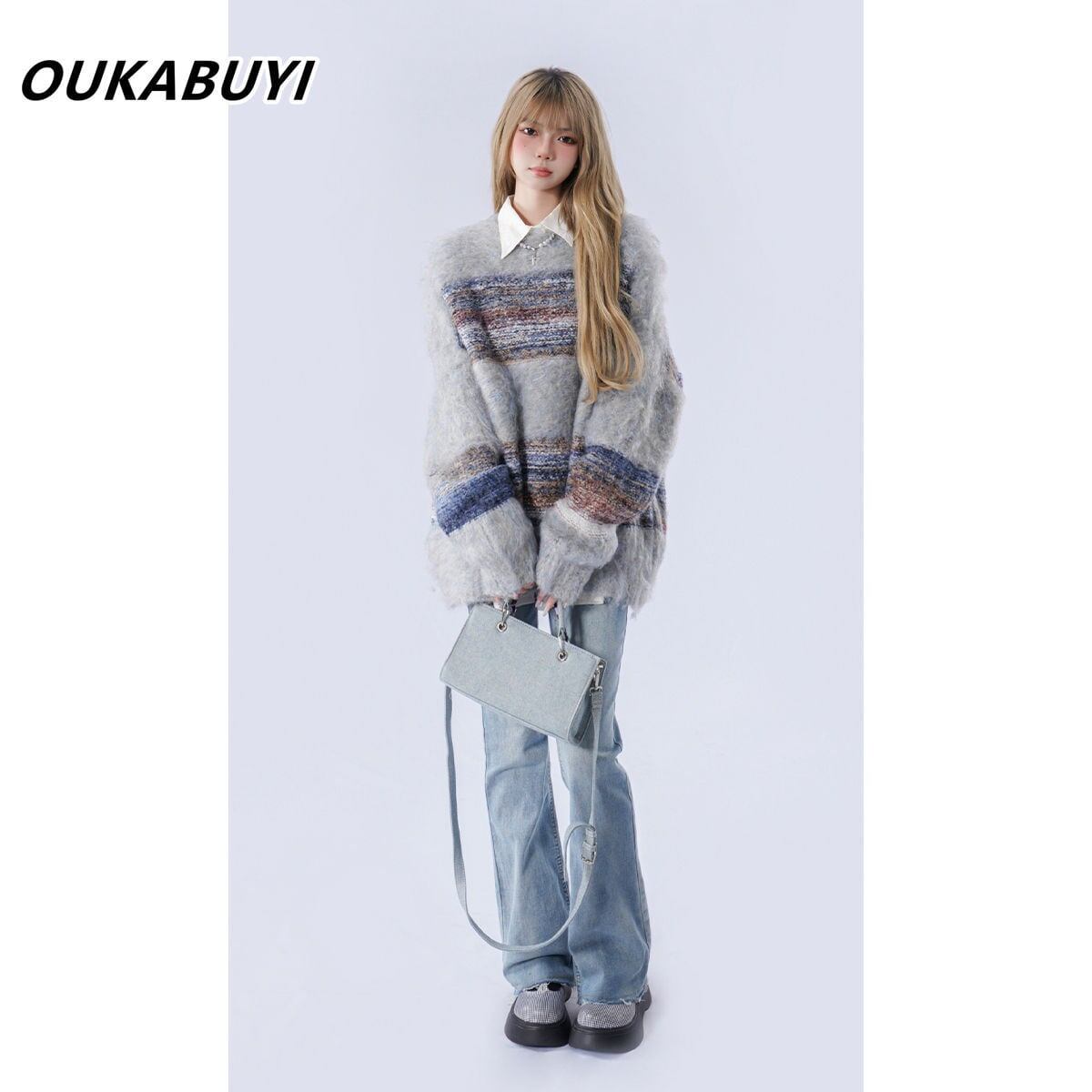 新商品   知的 セーター<F-5692>