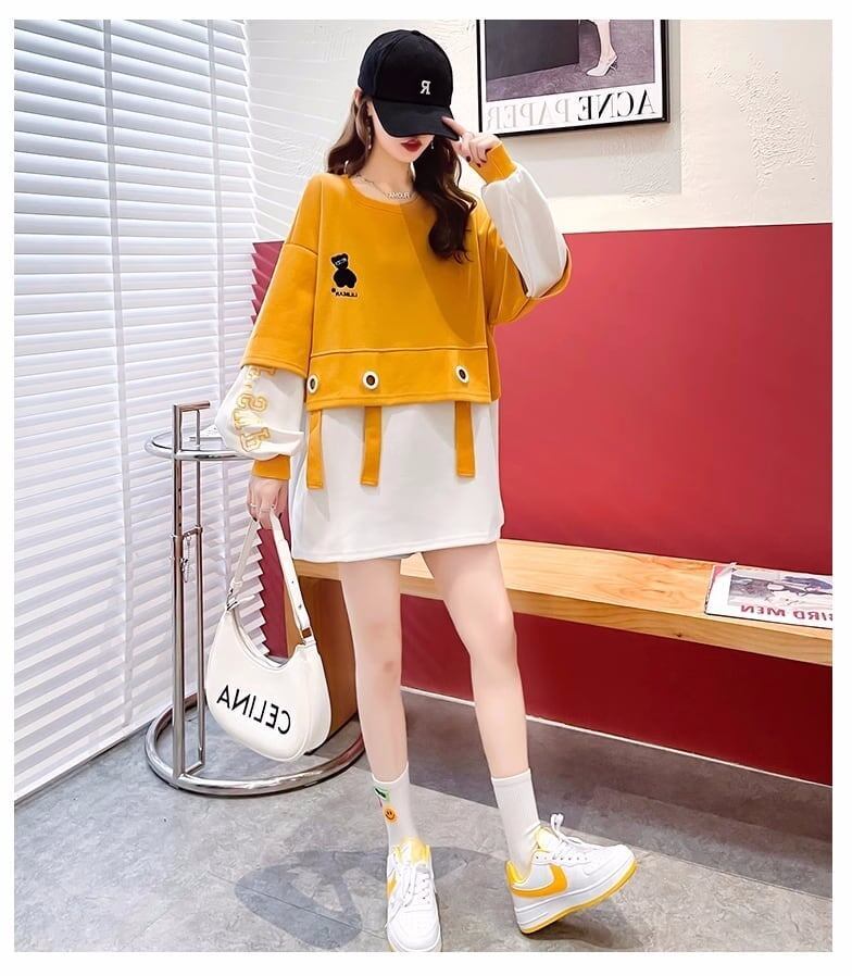 美人度アップ   クマちゃん刺 三色スウェット＜F-4070＞