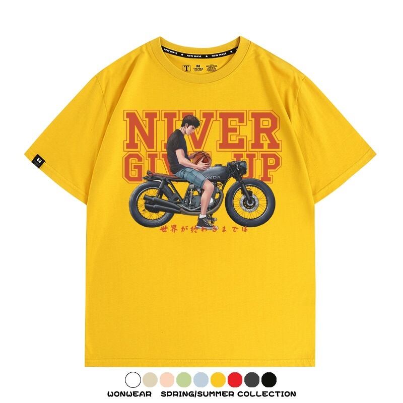 ファッション感満々 着心地良い 全8色 半袖 Tシャツ F-13139