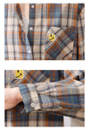 超人気 オシャレ 都市ファッショ デザイン チェック柄 切り替え Tシャツ ＜F-9514＞