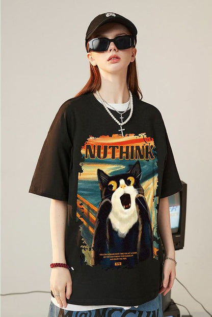 絶対欲しい デザイン性抜群 売り切れ必至 ファッション プリント 4色選択 半袖Tシャツ＜F-9293＞