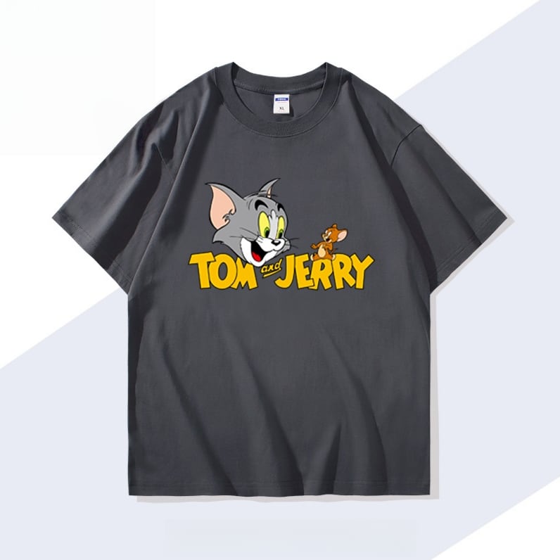男女兼用 シンプル 着心地良い ゆったり Tシャツ F-13189